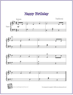Happy Birthday Free Beginner And Easy Piano Sheet Music The Piano Student