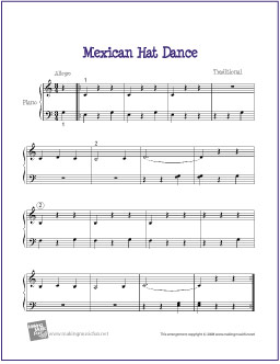 Traditional Mexican Hat Dance Sheet Music Download Pdf Score 14705